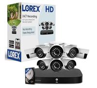 Lorex Sistema de seguridad DVR con cable de 1 TB con 8 canales HD de 1080p con 8 cámaras bala para interiores y exteriores