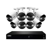 Lorex Sistema NVR 4K Ultra HD Fusion de 16 canales con 8 cámaras IP de disuasión inteligente y disco duro de 3 TB