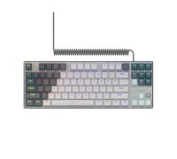 LORGAR Azar 514TKL, Wired RGB mechanical gaming keyboard, white, EN layout "LRG-GK514TKL-WH-US" (timbru verde 0.8 lei)