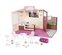 Lori - Coffee Shop Playset for Mini Dolls - Toy Cafe with Patio - Play Food, Drinks & Furniture - Accessories for 6-Inch Dolls - 3 Years + - Local Café & Terrace