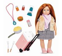Lori Dolls - Jessa's Camp Set - Mini Doll & Camping Set - Ropa y Accesorios para Muñecas de 6 Pulgadas - Comida, Nevera, Mapa y Más - Juguetes para Niños - 3 Años +