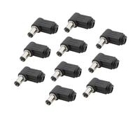 LoRier 10 unids/Lote 12V 2,1x5,5mm DC Enchufe Macho Adaptador de ángulo Recto de 90 Grados 5,5x2,1mm DC enchufes Jack Conectores de Montaje de Soldadura