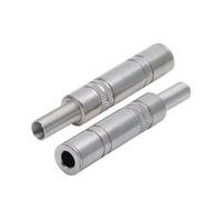 LoRier 5 piezas conector hembra de 6,35mm conector de cable de soldadura Material metálico micrófono mono enchufe conector de Audio de 6,3 MM (Color : Stereo Jack)