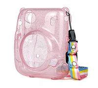 LORIER Bolsa de cámara Bolsa de cámara Transparente portátil Cubierta Protectora Cubierta Protectora for Correa de Hombro Ajuste Anti-Impacto for Fuji Instax Mini 11 Estuche para la Camara (Color : R