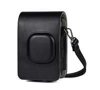 LORIER Bolsa de cámara de película instantánea híbrida PU Caja Negra de Cuero Negro Blanco Caja de Transporte Bolsa de Hombro Ajuste for Fujifilm Instax Mini Liplay Estuche para la Camara (Color : No