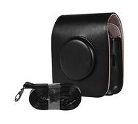 LORIER Bolsas de cámara PU Funda Protectora de la Bolsa de la Bolsa de la Correa del Hombro Retro del Cuero for Adaptarse a Fujifilm Instax Cuadrado sq20 sq10 Estuche para la Camara (Color : Noir)