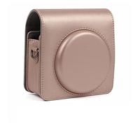 LORIER Bolso de cámara 4 Colores Retro PU Caja de Cuero Bolsa de Correa de Hombro Cubierta Protectora portátil Ajuste for Fujifilm Cuadrado sq6 Estuche para la Camara (Color : Rose Gold)