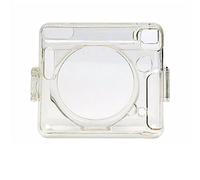 LORIER Bolso de cámara 4 Colores Retro PU Caja de Cuero Bolsa de Correa de Hombro Cubierta Protectora portátil Ajuste for Fujifilm Cuadrado sq6 Estuche para la Camara (Color : Transparent Shell)