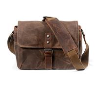 LORIER Bolso de cámara impermeable retro bolsa de fotografía de lienzo Mini de un solo mensajero Slr Bolsa de la correa for el hombro Ajuste for Sony Fit for Nikon Fit for Canon Estuche para la camara