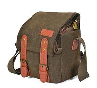 LORIER Bolso de la Bolsa de la cámara de la cámara del Hombro de la Lona, Adecuado for 1 cámara 1 Lente SLR Cámara sin Espejo/Lente Adecuada for Nikon Fit for Canon Fit for Sony Estuche para la ca