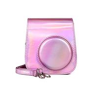LORIER Cámara instantánea PU Bolsa de Cuero Cámara Cámara Bolsa de Hombro Funda Protectora Funda Protectora Ajuste for Fujifilm Mini 11 Estuche para la Camara(B)