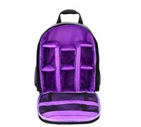 LORIER Multifuncional Impermeable cámara DSLR cámara Foto Bolsa Mochila Mochila Mochila Gran Capacidad portátil Viajes for fotografía Externa Estuche para la Camara (Color : Type 2-Purple)