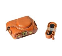 LORIER PU Funda protectora de la caja de cuero for tornillos de la cubierta protectora inferior del hombro Bolsa de hombro Ajuste for Sony RX100 RX100II RX100 M3 RX100III M4 M5 M6 Estuche para la cama