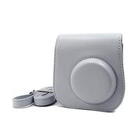 LORIER Retro clásico PU Cámara de Cuero Correa Bolsa de Hombro Cubierta Protectora Cubierta Cubierta de protección for Polaroid Fit For Fujifilm Mini 8 8+ 9 Estuche para la Camara (Color : Gray)