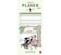 Loriot Planer für zwei 2027: Humorvoller Partnerkalender mit 2 Spalten und viel Platz für Eintragungen. Wandkalender. Planer 2027 zum Eintragen. Jahres-Planer für 2 Personen.