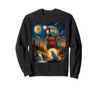 Loro Aullando a la Luna Sudadera