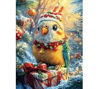 Loro con Adornos navideños Puzzles 500 Piezas Construir Maquetas Rompecabezas para Adultos Desafío Intelectual Juguete Educativo 3D Moderno 500 PCS