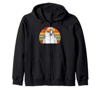 Loro Con Gafas De Sol Retro Puesta De Sol Vida Silvestre Sudadera con Capucha