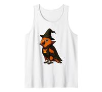 Loro de Halloween Vestido como una Bruja Divertido Camiseta sin Mangas