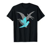 Loro Dinosaurio Sombra Pterodáctilo Verde Indio Ringneck Camiseta