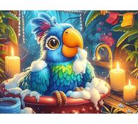 Loro en casita de pájaros Rompecabezas 500 Piezas Cartón para Niños Mayores 14 Años Mascota Animal Tiempo Libre Actividad Antiestrés Más Vendido Detalle Único Original 500 PCS/52×38cm