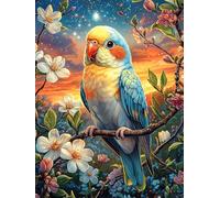 Loro en jardín Florido Puzzle 300 Piezas 3D Creativo Detallado Ciencia ficción sueño mágico Rompecabezas para Hombres Y Mujeres Decoración Hogar Moderno Construir Maquetas 300 PCS
