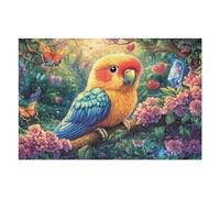 Loro en la Rama Rompecabezas 1000 Piezas Cartón Resistente para Mayores Desarrollo Lógica Entretenimiento Toda La Familia Decoración Salón Reyes Magos 1000 PCS