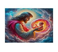 Loro Flor Sol 1000 piezas para Familia Mini Puzzle Challenge | 38 x 26 cm. Papel decorativo para el hogar, corte preciso, regalo de relajación