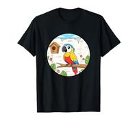 Loro Guacamayo de la Selva Tropical en Rama Oasis Camiseta