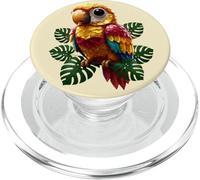 Loro Guacamayo Pájaro Tropical Selva Amante de Las PopSockets PopGrip para MagSafe