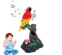 Loro Parlante - ABS 18.5x14cm | Lindos Loros De Simulación De Voz De Control Eléctrico Con Pilas, El Pájaro Gorrión Repite Lo Que Dices | Juguete Eléctrico De Inducción De Loros Para Diversión En El H