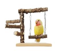 Loro Playstand - Percas de pájaro, soporte de loro de madera | Perca de pájaro portátil, mejorar la socialización de aves de árbol de pájaros sostenible | Juguete de pájaro antideslizante para p