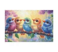 Loro Rama Rompecabezas 1000 Piezas Cartón para Mayores Animal Mascota Fauna Silvestre para Ocupar Tiempo Actividad Antiestrés Decoración Mural Mejor Valorado 1000 PCS