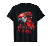 Loro Retrato Impresión Pájaro Gráfico Animal Obra De Arte Loro Camiseta