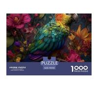 Loro Rompecabezas 1000 Piezas Animals Pájaro - Desafío para Adultos, Impresión HD Mate, Decoración Mural, Caja Regalo, 70x50cm/1000pcs