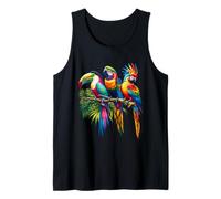 Loro Tropical Vibrante: Arte exótico y Colorido de la Vida Silvestre Camiseta sin Mangas