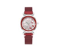 L'orologio a farfalla alla moda e casual con magnete ispira la tua ispirazione alla moda! Orologio a farfalla alla moda e casual che ottiene un fascino Digital Gorro Relojes Relojes Lirio (C, 27X2)