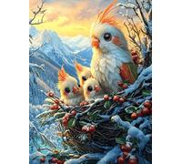 Loros en un Nido con Bayas Puzzle 300 Piezas Papel Mayores Sueño Mágico de Ciencia Ficción Terapia Ocupacional para Relajarse Entretenimiento Sin Pantalla Más Vendido Regalo Origi
