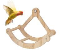 Loros Juguete para Ruedas de Madera, Percha de Rueda de Ejercicios para Loros | Madera de Percha Creativa de gorrión de Madera | Juguete de Barco Pirata Giratorio para pájaros para Loros,