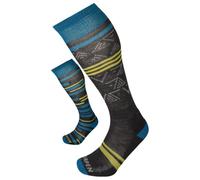 Lorpen T1 Mid Eco Calcetines para hombre, ideales para deportes de invierno, ecológicos y sostenibles, altos y acolchados, paquete de 2, azul, talla XL