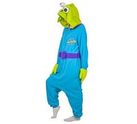 LorranTree Mono de talla única para mujer, hombre y adulto, pijama de animales, extraterrestre, Navidad, Halloween, verde, L