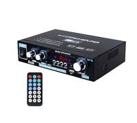 Lorrgasw Amplificador de Potencia Digital AK35 Amplificador de Potencia de 2 Canales Amplificador de Potencia Suministros Generales para AutomóViles Enchufe de la UE