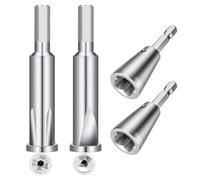 Lorrgasw Herramienta de alambre de 4 piezas para taladro, herramienta de torneado de alambre de 6 mm y pelacables de 2 a 5 vías para taladro, destornillador de tuercas de alambre