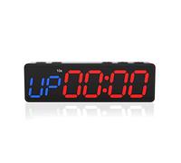 Lorrgasw Reloj de Entrenamiento con BateríA, Minitemporizador de Gimnasio PortáTil con ImáN Integrado para Gimnasio en Casa, Temporizador Programable de Cuenta AtráS/Arriba