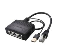 Lorrgasw Rj45 Adaptador divisor de red macho 1 arrastre 3 1000 Mbps adaptador de distribuidor de red de interfaz de alta velocidad