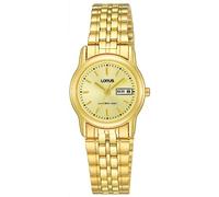 Lorus Reloj analógico automático para Mujer con Correa de Acero Inoxidable, Color Dorado