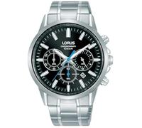 LORUS Reloj analógico de Cuarzo para Hombre con Correa de Acero Inoxidable RT371KX9, Plata