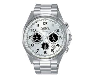 Lorus Reloj analógico de Cuarzo para Hombre con Correa de Metal RT307KX9, Plata, Pulsera