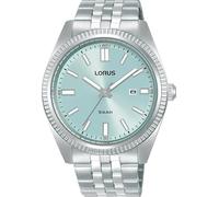 Lorus Reloj Analógico de Cuarzo para Hombre con Pulsera de Acero Inoxidable, Plata/Azul