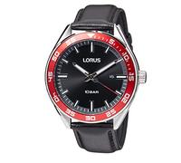 Lorus Reloj Analógico de Cuarzo para Hombre con Pulsera de Metal, Negro